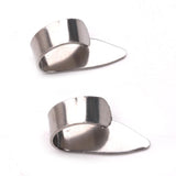 Maxbell 4pcs Finger Picks Stainless Steel Guitar Finger Picks & Thumb Pick Set