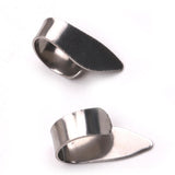 Maxbell 4pcs Finger Picks Stainless Steel Guitar Finger Picks & Thumb Pick Set