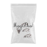 Maxbell 4pcs Finger Picks Stainless Steel Guitar Finger Picks & Thumb Pick Set