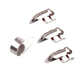 Maxbell 4pcs Finger Picks Stainless Steel Guitar Finger Picks & Thumb Pick Set