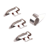 Maxbell 4pcs Finger Picks Stainless Steel Guitar Finger Picks & Thumb Pick Set