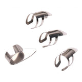 Maxbell 4pcs Finger Picks Stainless Steel Guitar Finger Picks & Thumb Pick Set