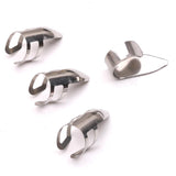 Maxbell 4pcs Finger Picks Stainless Steel Guitar Finger Picks & Thumb Pick Set