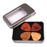 Maxbell Red Sandalwood Guitar Picks Plectrum w/ Case Vintage Style for Guitar Parts