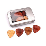 Maxbell Red Sandalwood Guitar Picks Plectrum w/ Case Vintage Style for Guitar Parts