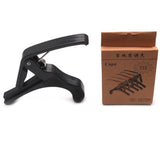 Maxbell Universal Metal Capo Quick Changing Tune Clamp Trigger with 10pcs Picks