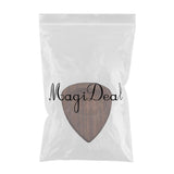 Max Maxb Chacate Preto Wood Guitar Bass Pick Plectrum Hearted Shape Instruments Parts