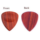 Max Maxb Red Sandal Wood Guitar Bass Pick Plectrum Hearted Shape Instruments Parts