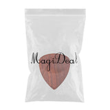 Max Maxb Red Sandal Wood Guitar Bass Pick Plectrum Hearted Shape Instruments Parts