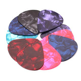 Max Maxb 10pcs Plastic Guitar Bass Pick Plectrum Hearted Shape Instruments 0.46mm