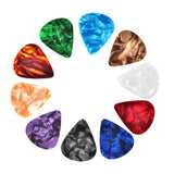 Max Maxb 10pcs Plastic Guitar Bass Pick Plectrum Hearted Shape Instruments 0.46mm