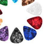 Max Maxb 10pcs Plastic Guitar Bass Pick Plectrum Hearted Shape Instruments 0.46mm