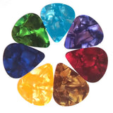 Maxbell 10pcs Plastic Guitar Bass Pick Plectrum Hearted Shape Instruments 0.96mm
