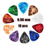 Maxbell 10pcs Plastic Guitar Bass Pick Plectrum Hearted Shape Instruments 0.96mm