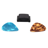 Max Maxb 2pcs Plastic Guitar Pick Plectrum Hearted Shape with Silicone Pick Holder