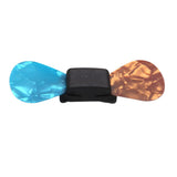 Max Maxb 2pcs Plastic Guitar Pick Plectrum Hearted Shape with Silicone Pick Holder