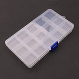 Max Maxb Plastic Clear Guitar Pick Plectrum Box Case 15 Grid Guitar Parts Accessories