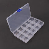 Max Maxb Plastic Clear Guitar Pick Plectrum Box Case 15 Grid Guitar Parts Accessories