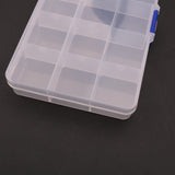 Max Maxb Plastic Clear Guitar Pick Plectrum Box Case 15 Grid Guitar Parts Accessories