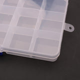 Max Maxb Plastic Clear Guitar Pick Plectrum Box Case 15 Grid Guitar Parts Accessories