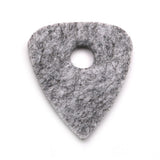 Max Maxb 10Pcs Wool Blend Ukulele Picks with Hole Ukulele Part Cream Color & Gray