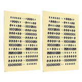 Maxbell Guitar Musical Scale Sticker Guitar Neck Fretboard Note Sticker Lables Decal