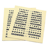Maxbell Guitar Musical Scale Sticker Guitar Neck Fretboard Note Sticker Lables Decal