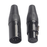 Maxbell Zinc Alloy 5 Pins Audio Video RCA Solderless Adapter Plug