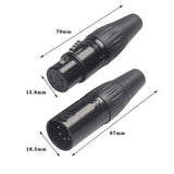 Maxbell Zinc Alloy 5 Pins Audio Video RCA Solderless Adapter Plug