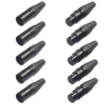 Maxbell Zinc Alloy 5 Pins Audio Video RCA Solderless Adapter Plug
