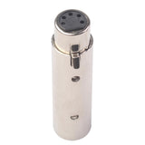 Maxbell Zinc Alloy 3 Pin Male to 5 Pin XLR Female Audio Adapter Connector
