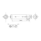 Maxbell Zinc Alloy 3 Pin Male to 5 Pin XLR Female Audio Adapter Connector