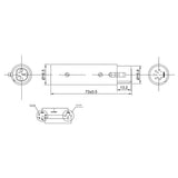 Maxbell Zinc Alloy 3 Pin Female to 5 Pin XLR Male Audio Adapter Connector