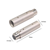 Maxbell Zinc Alloy 3 Pin Female to 5 Pin XLR Male Audio Adapter Connector