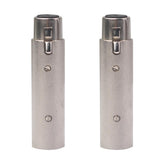 Maxbell Zinc Alloy 3 Pin Female to 5 Pin XLR Male Audio Adapter Connector
