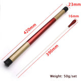 Maxbell Music Orchestra Baton Red Sandalwood Handle Conductor Baton with Tube Sleeve