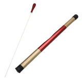 Maxbell Music Orchestra Baton Red Sandalwood Handle Conductor Baton with Tube Sleeve