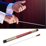Maxbell Music Orchestra Baton Red Sandalwood Handle Conductor Baton with Tube Sleeve
