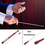 Maxbell Music Orchestra Baton Red Sandalwood Handle Conductor Baton with Tube Sleeve