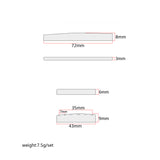 Maxbell 1 Set Black Camel Bone Guitar Bridge Saddle and Nut for Guitar