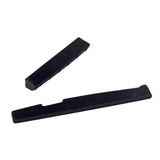 Maxbell 1 Set Black Camel Bone Guitar Bridge Saddle and Nut for Guitar