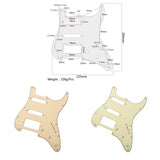Maxbell Prewired 2-ply Pickguard Scratchplate SSH for ST Style Guitar Light Green