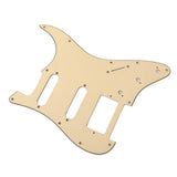 Maxbell Prewired 2-ply Pickguard Scratchplate SSH for ST Style Guitar Light Yellow
