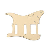 Maxbell Prewired 2-ply Pickguard Scratchplate SSH for ST Style Guitar Light Yellow