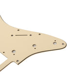 Maxbell Prewired 2-ply Pickguard Scratchplate SSH for ST Style Guitar Light Yellow