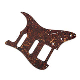 Maxbell Prewired 3-ply Pickguard Scratchplate SSH for ST Style Guitar Dark Brown