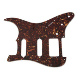 Maxbell Prewired 3-ply Pickguard Scratchplate SSH for ST Style Guitar Dark Brown