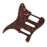 Maxbell Prewired 3-ply Pickguard Scratchplate SSH for ST Style Guitar Dark Brown