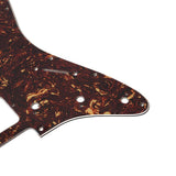 Maxbell Prewired 3-ply Pickguard Scratchplate SSH for ST Style Guitar Dark Brown