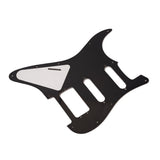 Maxbell Prewired 3-ply Pickguard Scratchplate SSH for ST Style Guitar Dark Brown